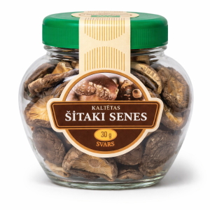 Kaltētas šitake sēnes (cepurītes) 30 g