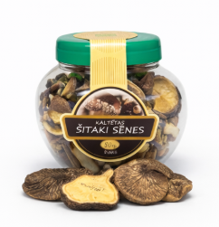 Kaltētas šitake sēnes (cepurītes) 30 g